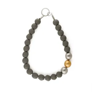 Laura - Asymmetric bead collar necklace