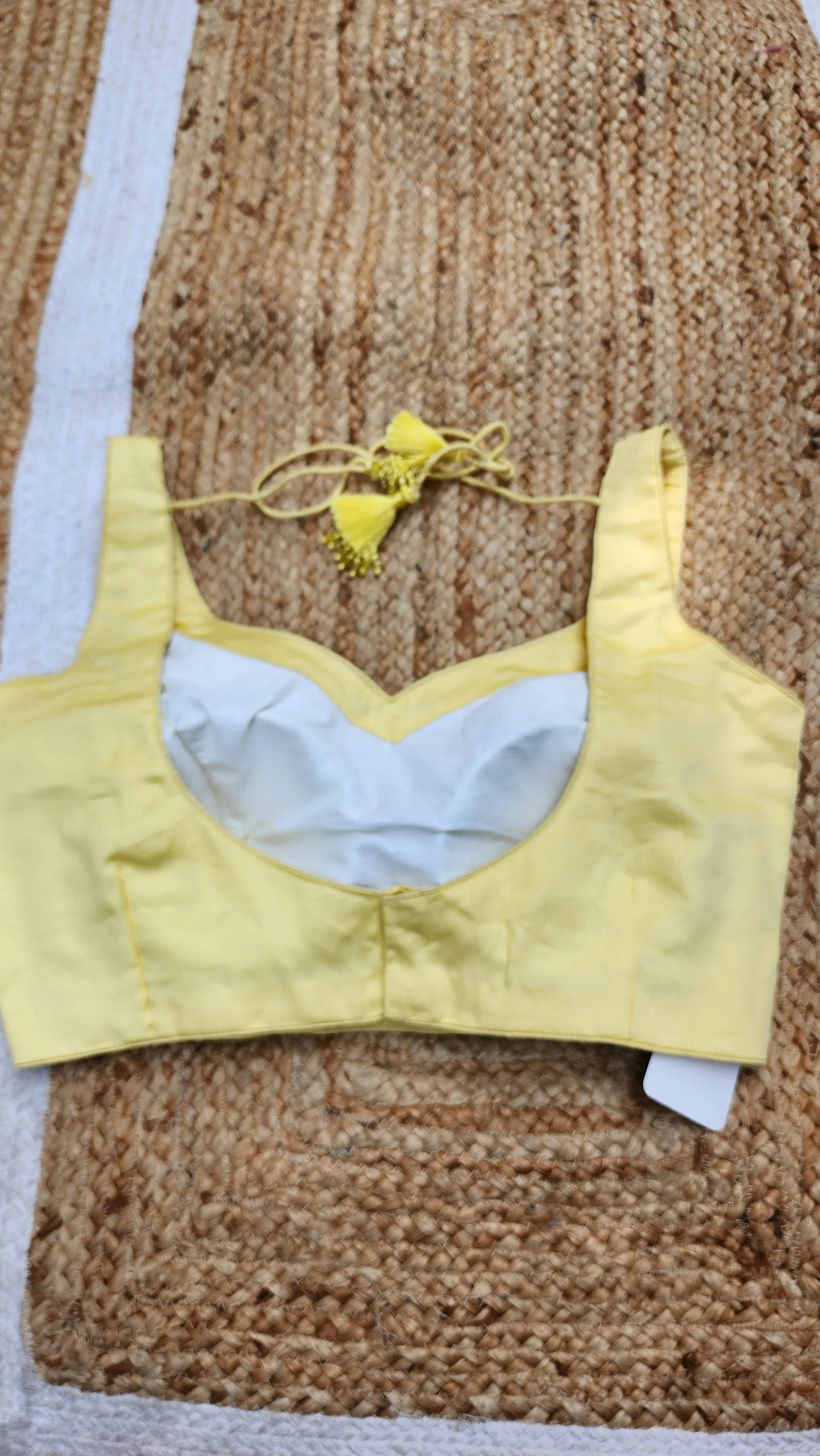 Lemon Yellow Sleeveless Blouse
