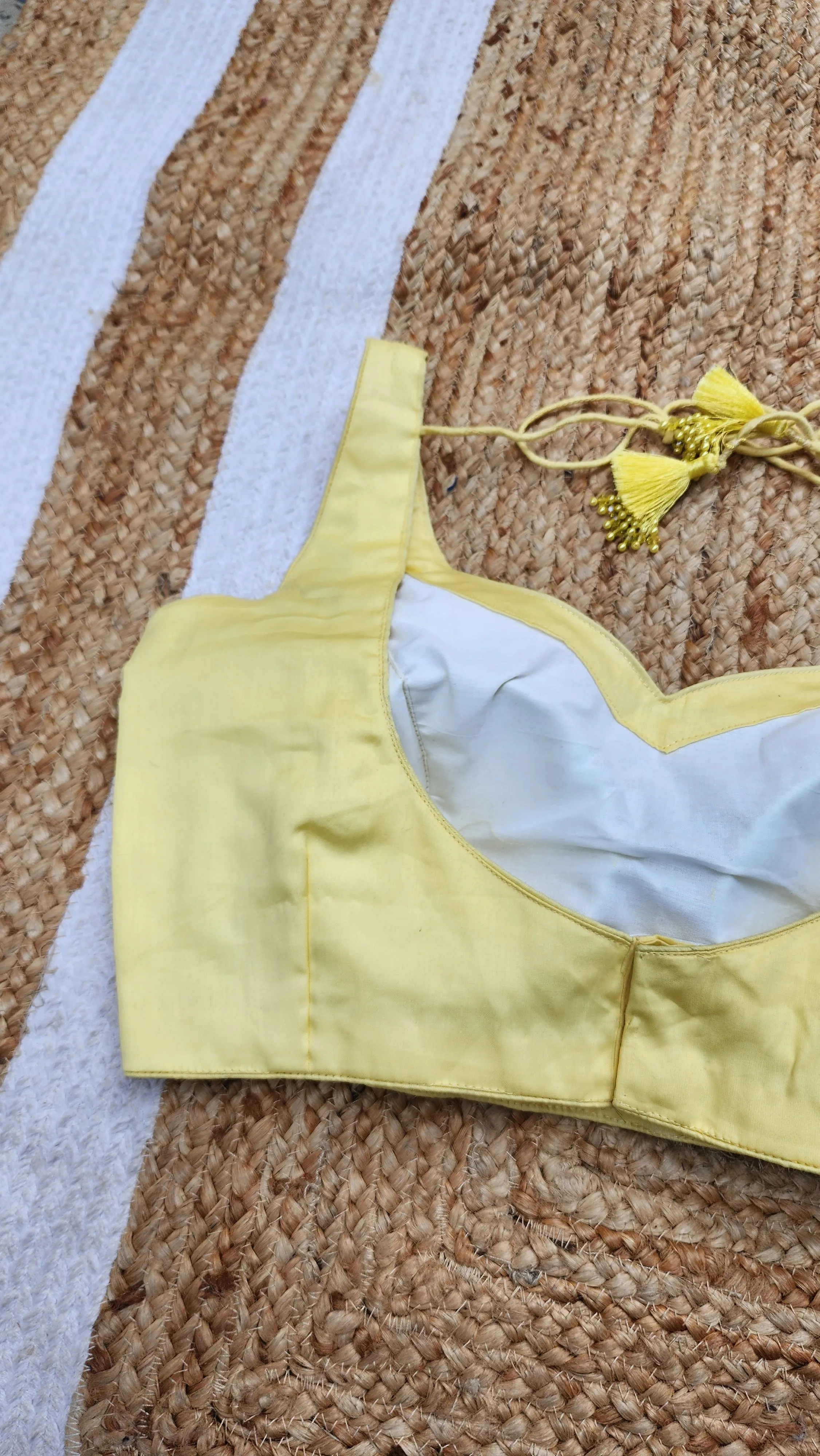 Lemon Yellow Sleeveless Blouse