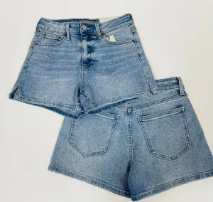 Light Denim Stretch Shorts