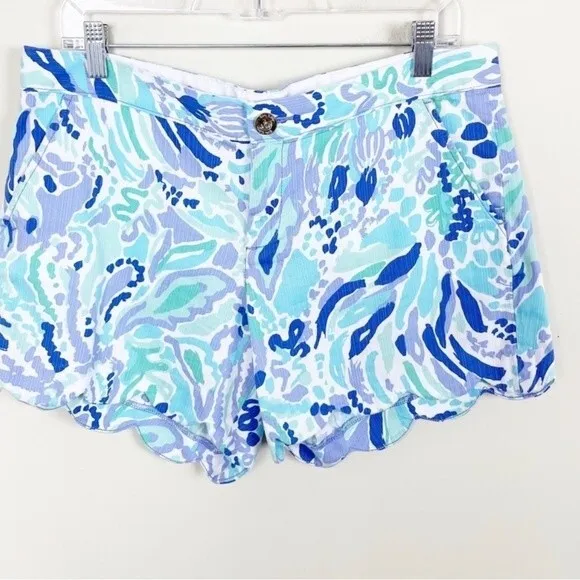Lilly Pulitzer The Buttercup Scalloped Shorts Size 0