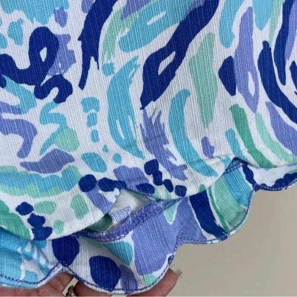 Lilly Pulitzer The Buttercup Scalloped Shorts Size 0