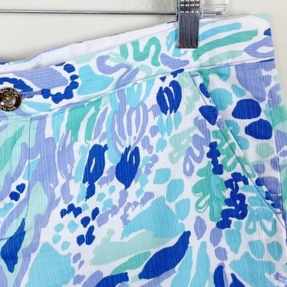 Lilly Pulitzer The Buttercup Scalloped Shorts Size 0