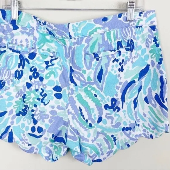 Lilly Pulitzer The Buttercup Scalloped Shorts Size 0