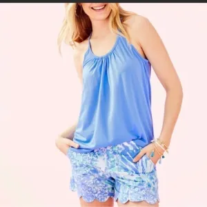 Lilly Pulitzer The Buttercup Scalloped Shorts Size 0