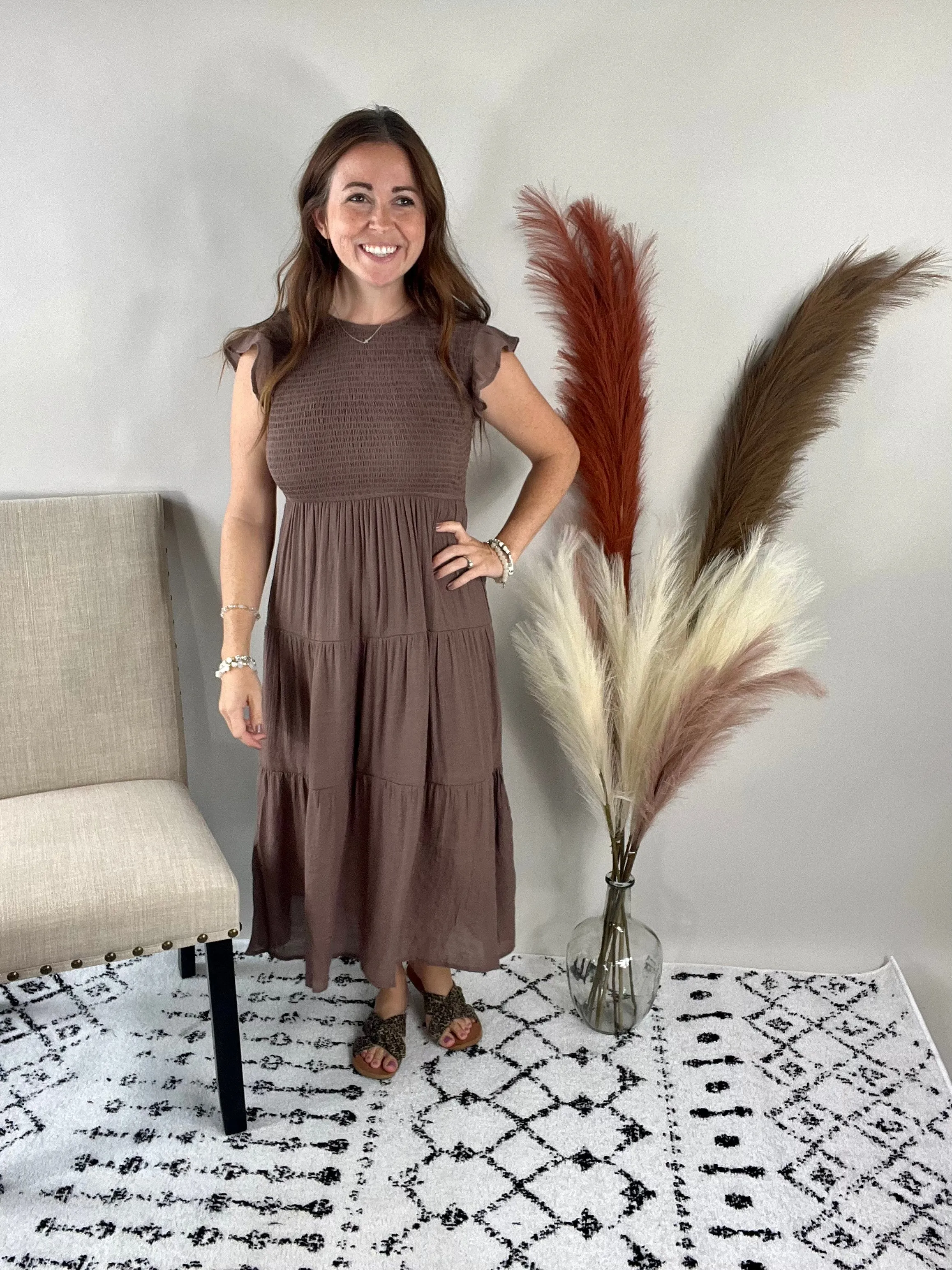 Live In The Moment Smocked Tiered Dress