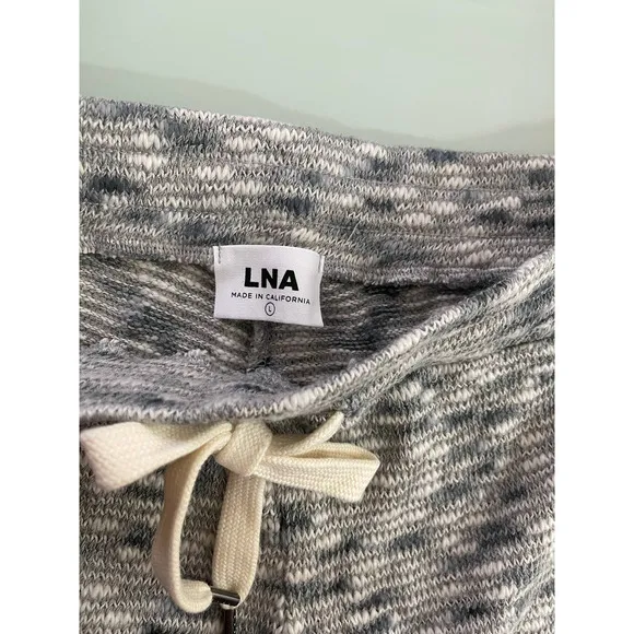 LNA Lenny Knit Shorts in Marble Size L
