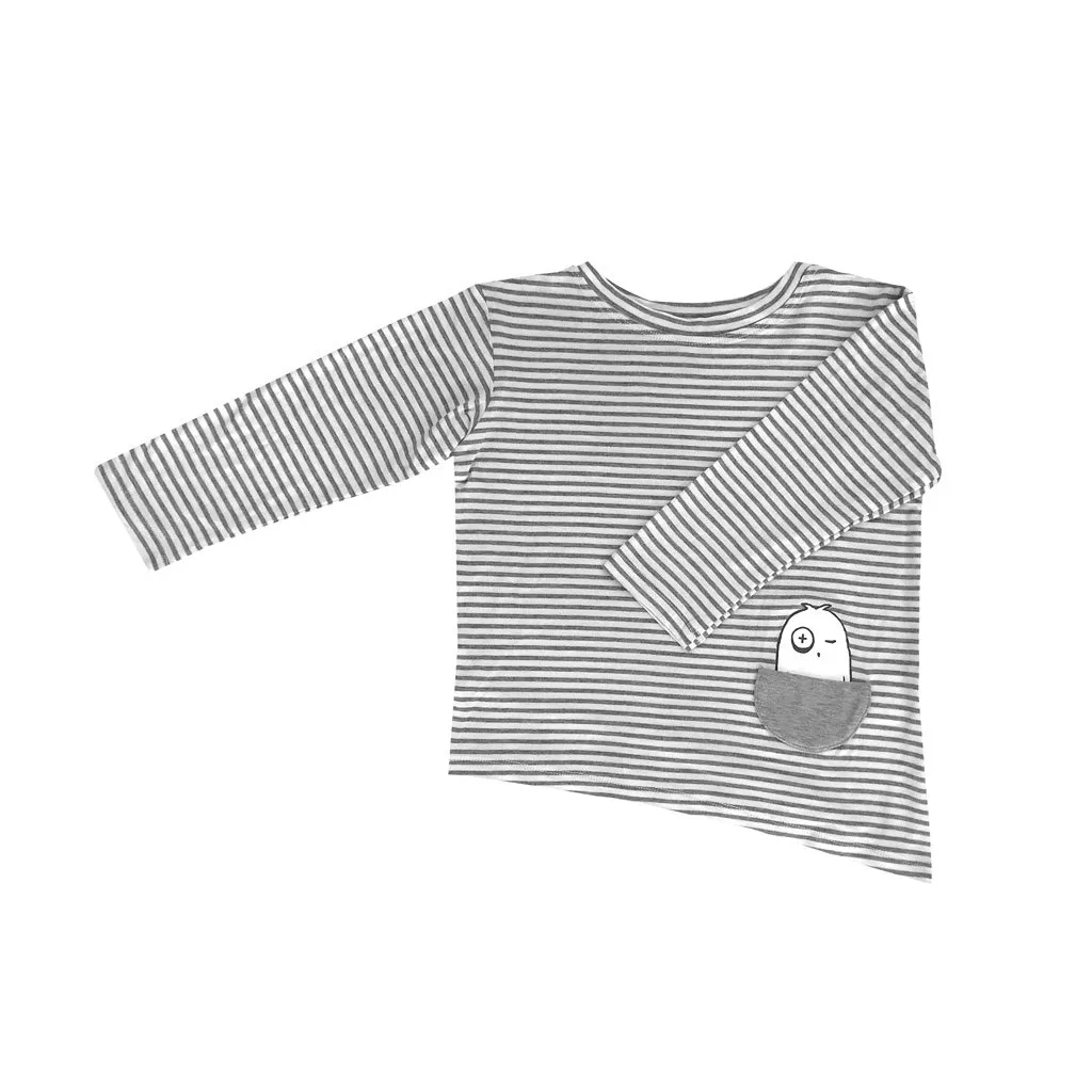Long-sleeve Asymmetric Tee