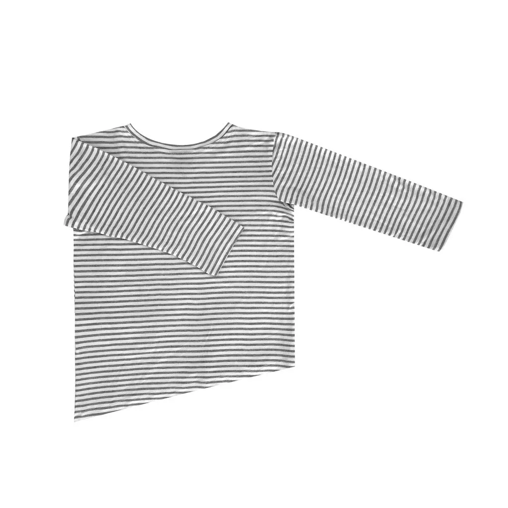 Long-sleeve Asymmetric Tee