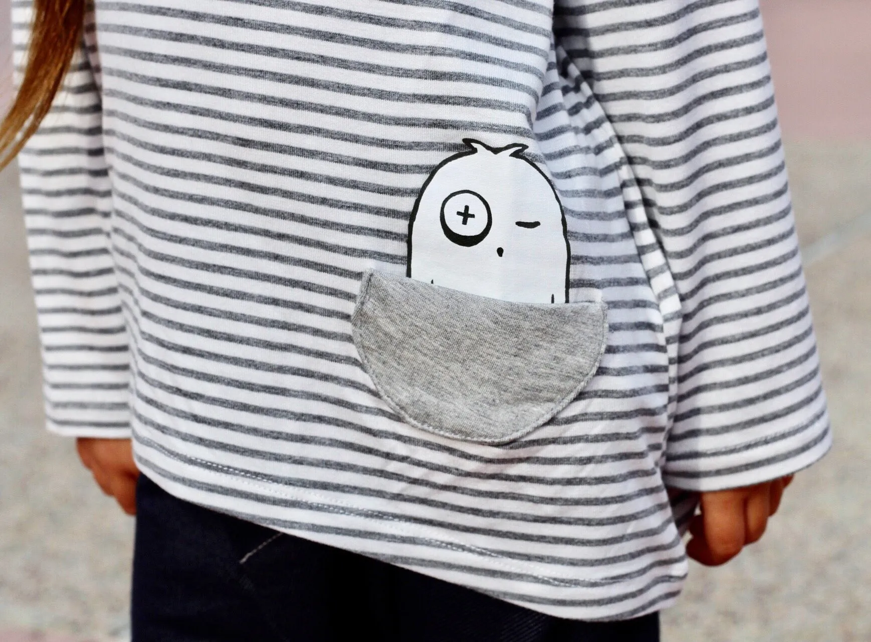 Long-sleeve Asymmetric Tee