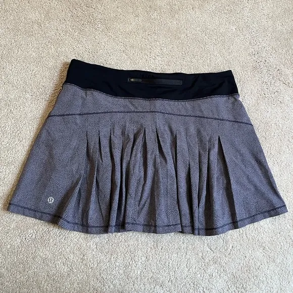 Lululemon Disperse Dusky Lavender Black Circuit Breaker Skort Skirt Sz. 8 Tall