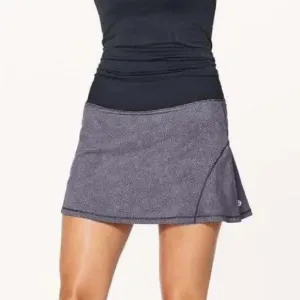 Lululemon Disperse Dusky Lavender Black Circuit Breaker Skort Skirt Sz. 8 Tall