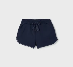Mayoral Girl Navy Chenille Shorts
