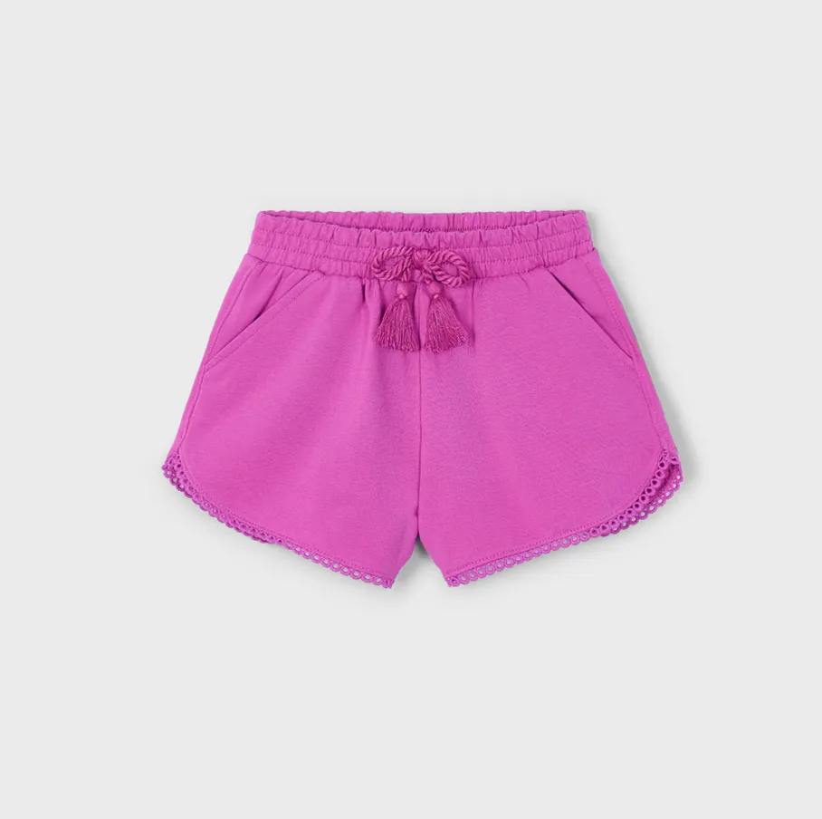 Mayoral Girl Orchid Chenille Shorts