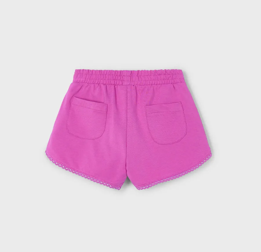 Mayoral Girl Orchid Chenille Shorts