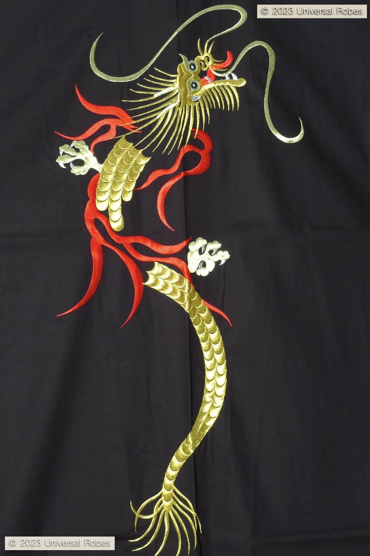 Men Dragon of flame Cotton Kimono