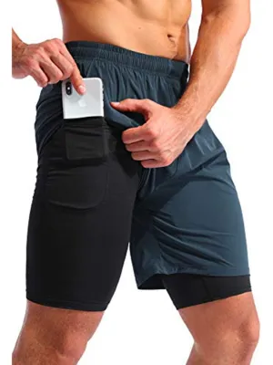 Men's Elastic Waist Active Shorts