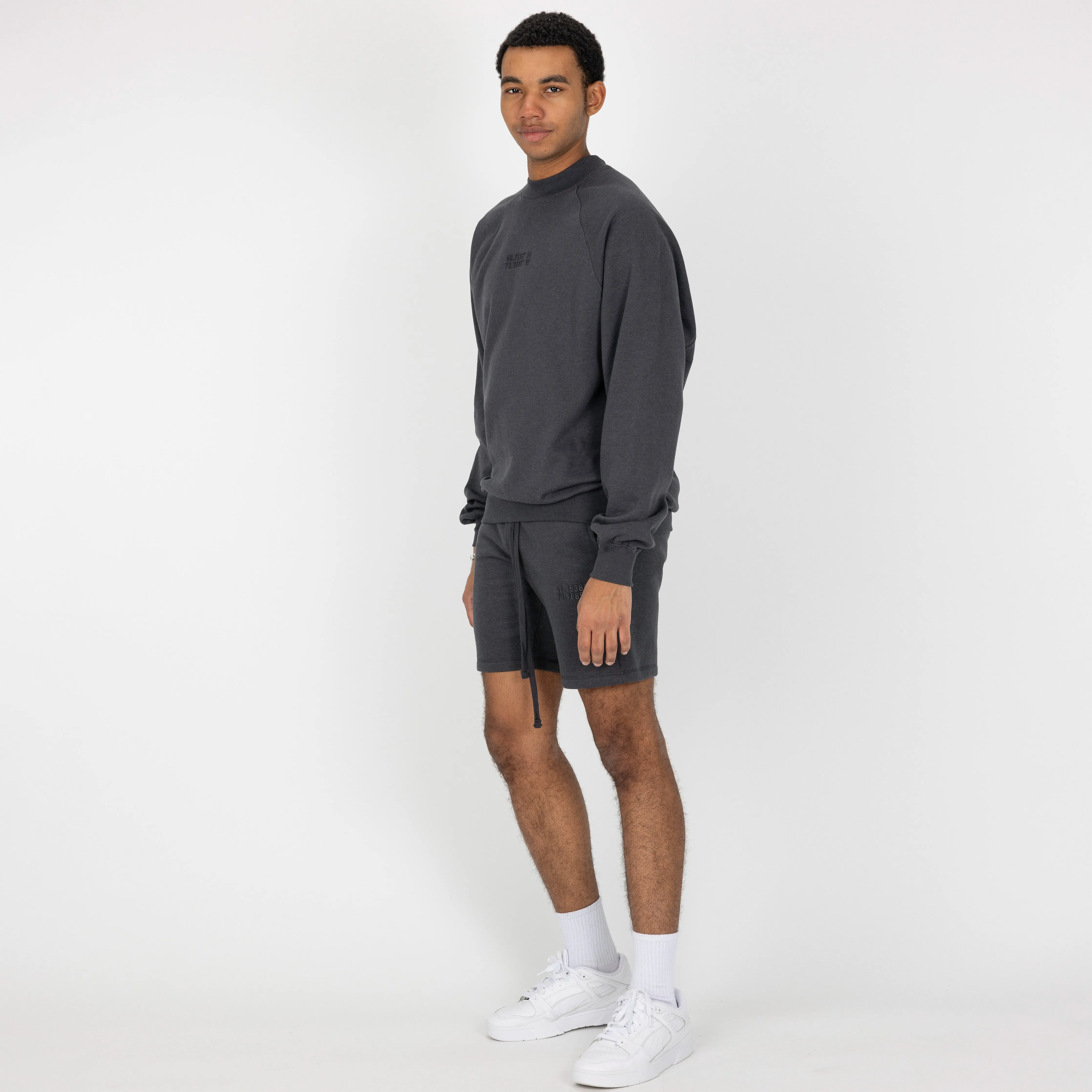 Mens Fleece Shorts - Woodland Grey