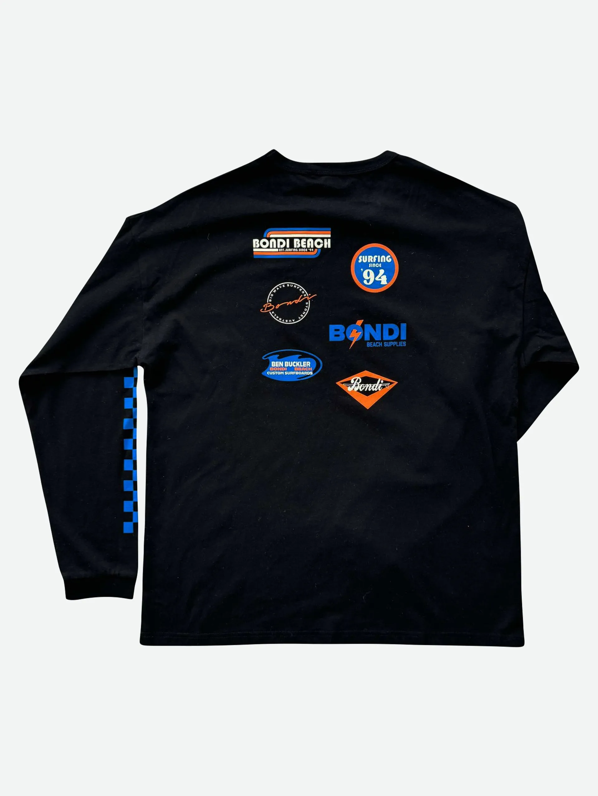 Men's Moto Long Sleeve Tee (Black)