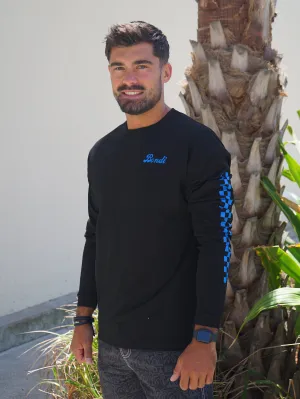 Men's Moto Long Sleeve Tee (Black)