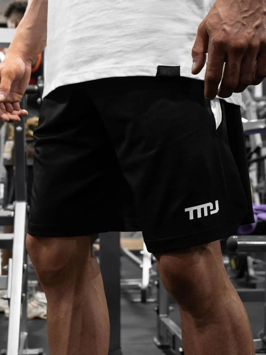 Men's Plus Size Side Slit Shorts