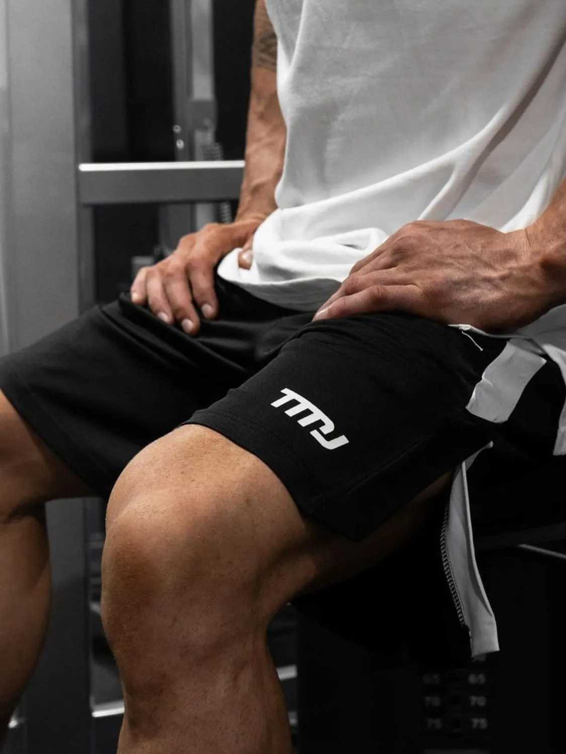 Men's Plus Size Side Slit Shorts