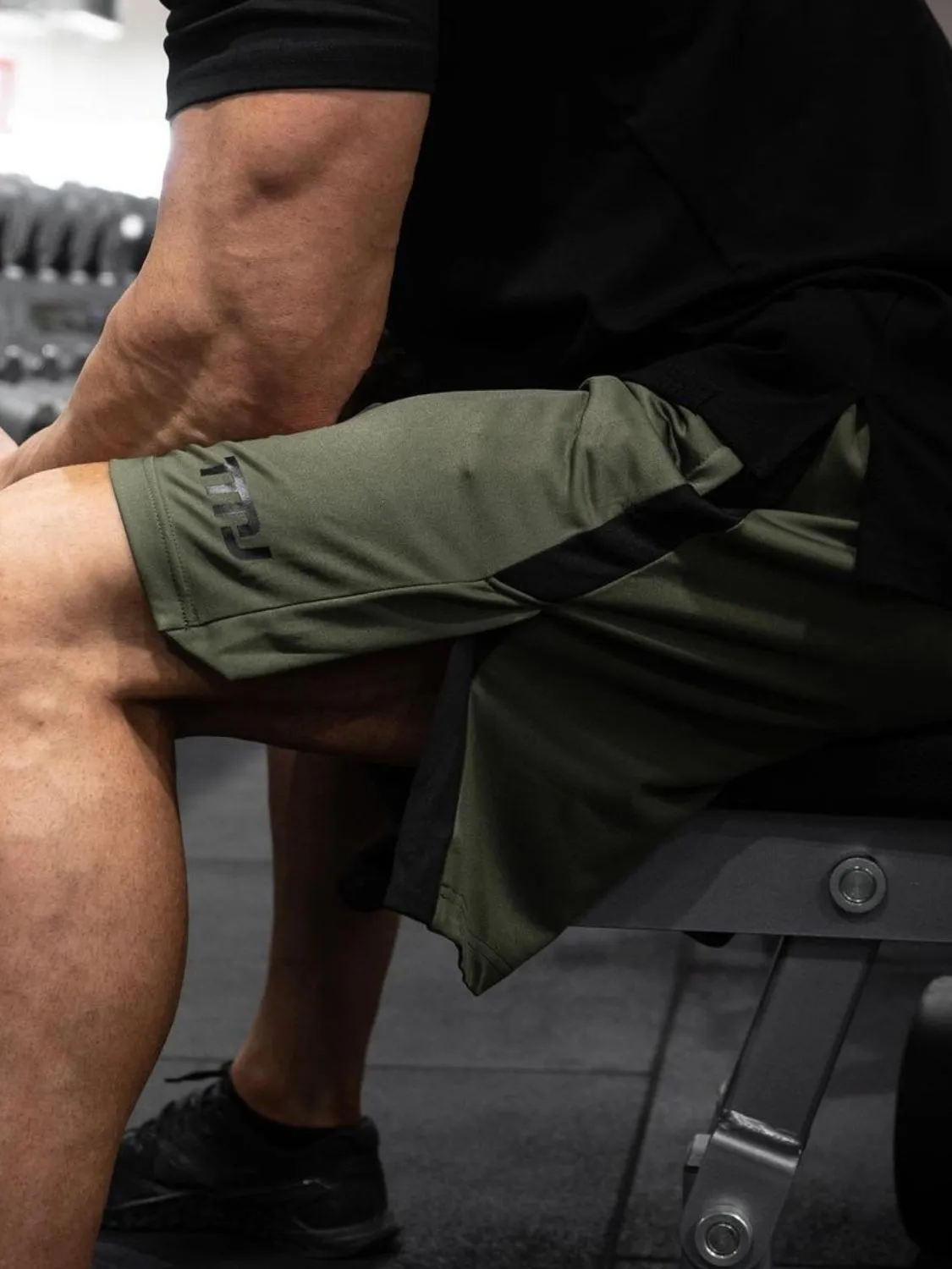 Men's Plus Size Side Slit Shorts