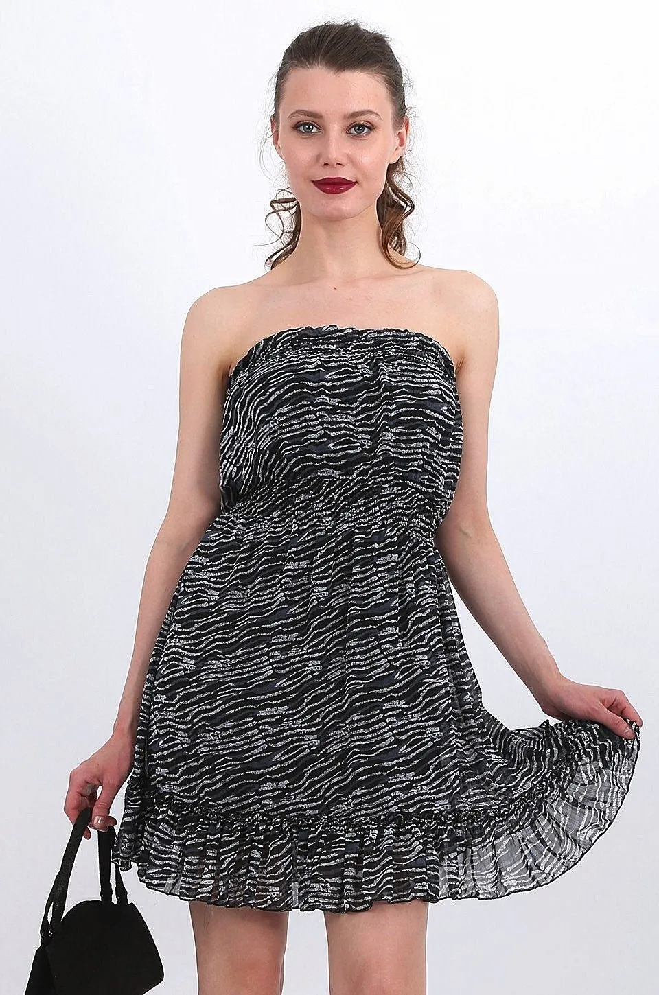 MISS PINKI Chloe animal print midi dress