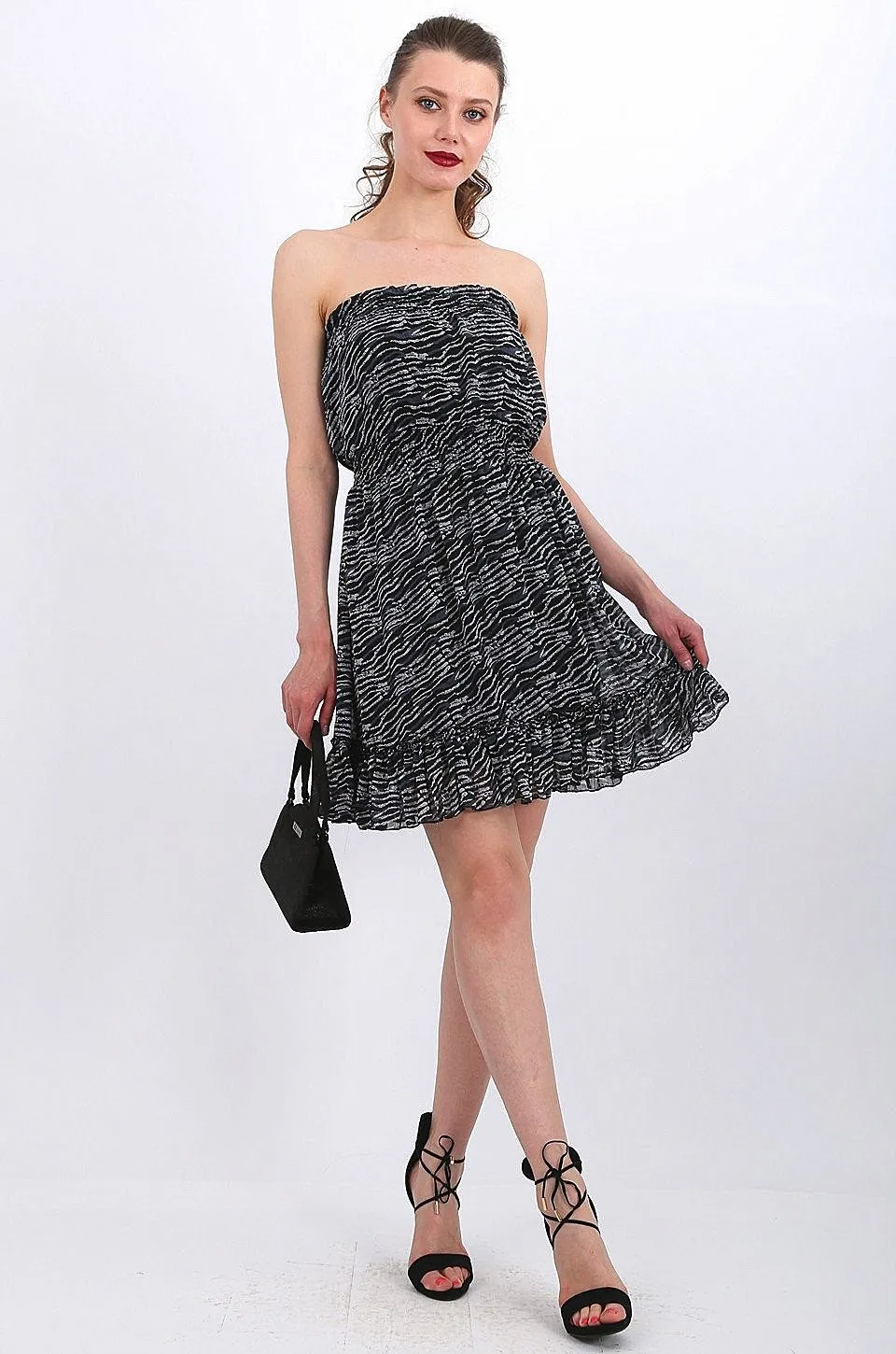 MISS PINKI Chloe animal print midi dress