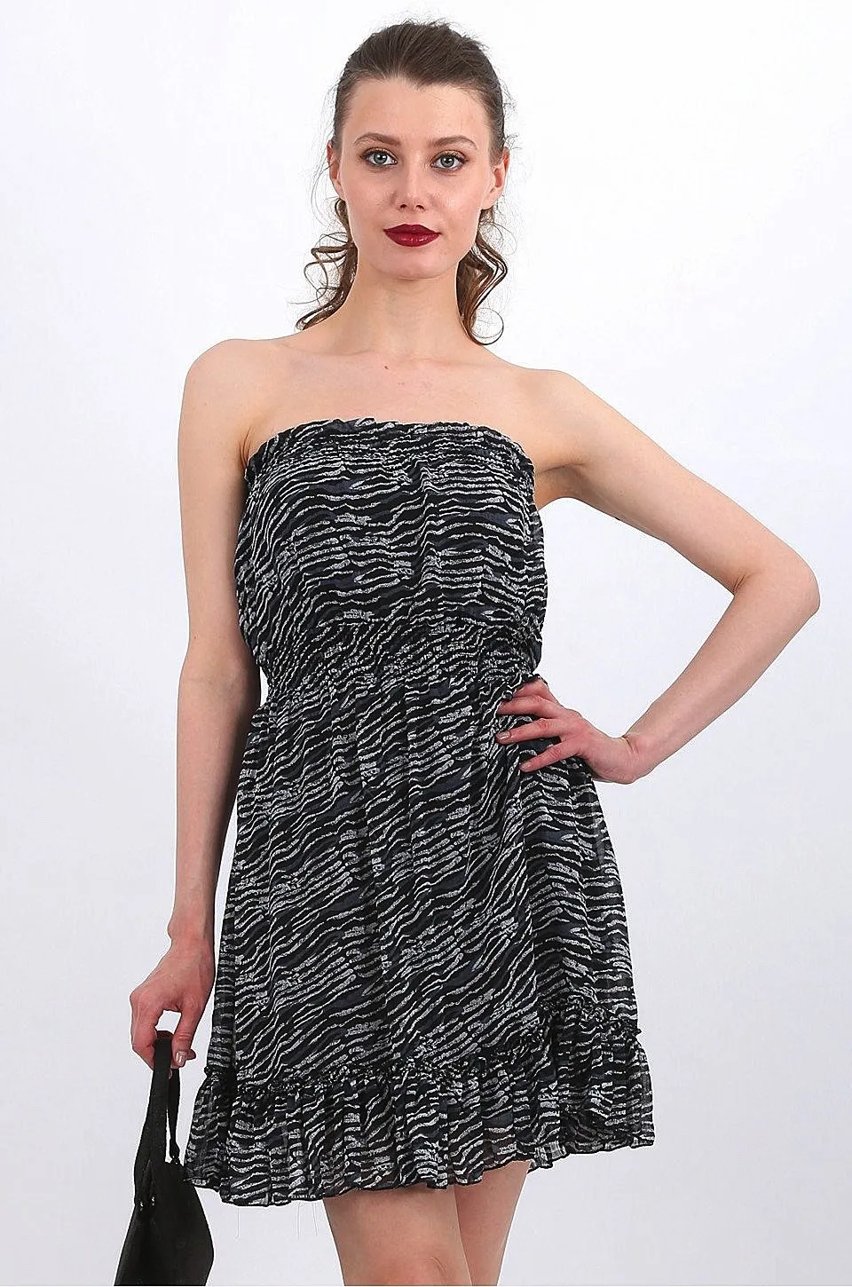 MISS PINKI Chloe animal print midi dress