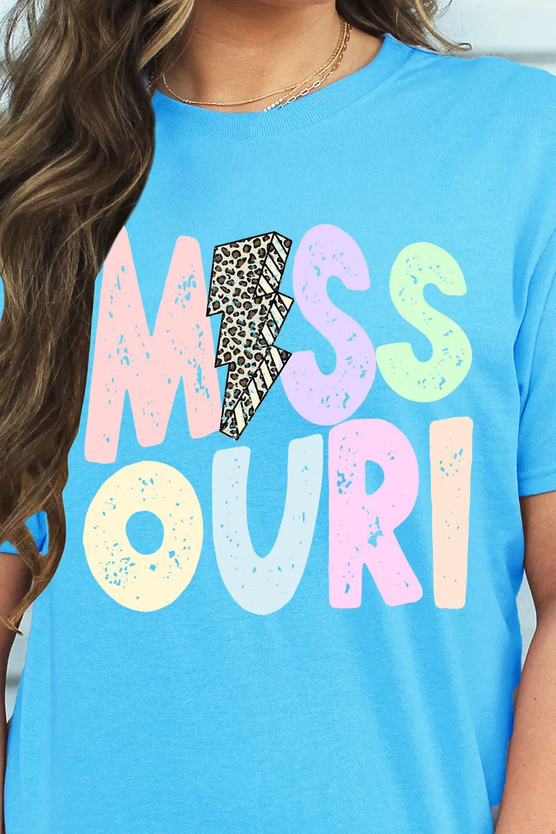 Missouri Bolt Pastel Unisex Blend Tee