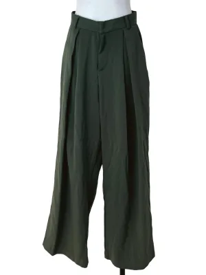 Moss Green Wide Pants
