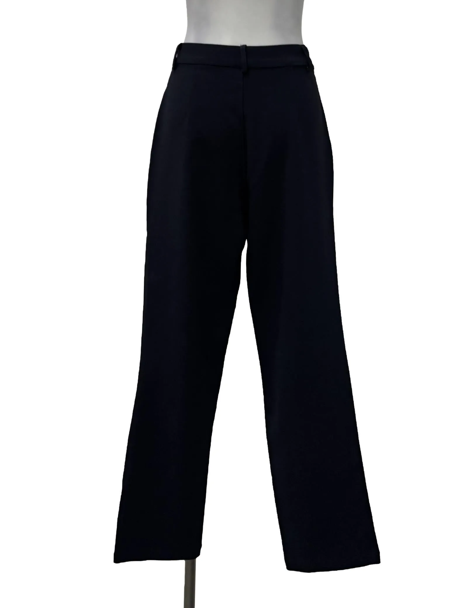 Navy Blue Straight Leg Pants