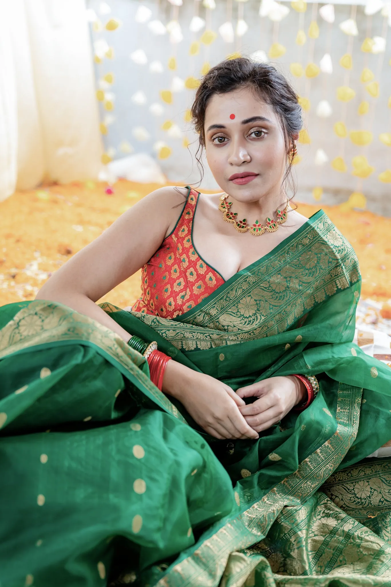 Nazakat Brocade Blouse