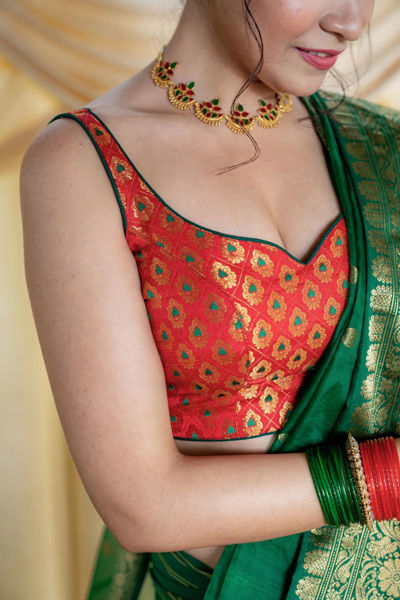 Nazakat Brocade Blouse