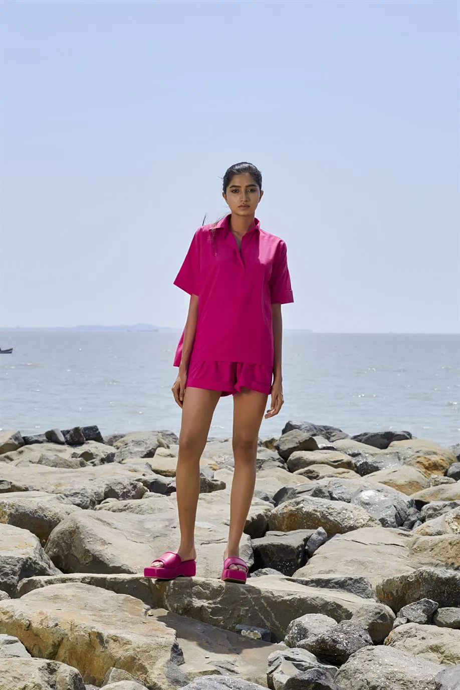 New Season Summer/Fall 24-Top Ekin Cotton Pink-MT Ekin Shirt-KA Pink-Fashion Edit Mati