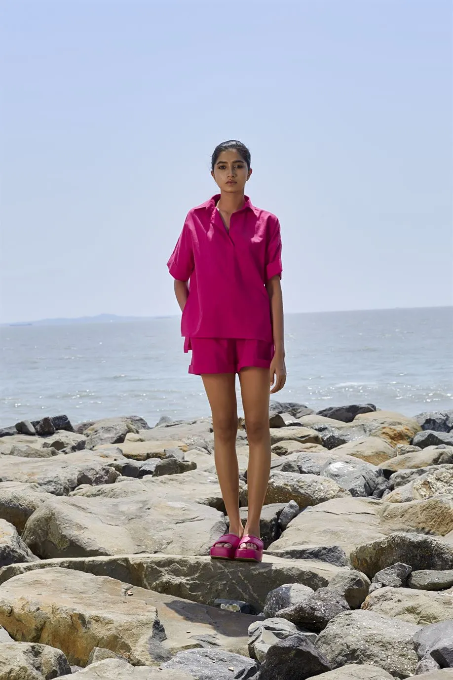 New Season Summer/Fall 24-Top Ekin Cotton Pink-MT Ekin Shirt-KA Pink-Fashion Edit Mati
