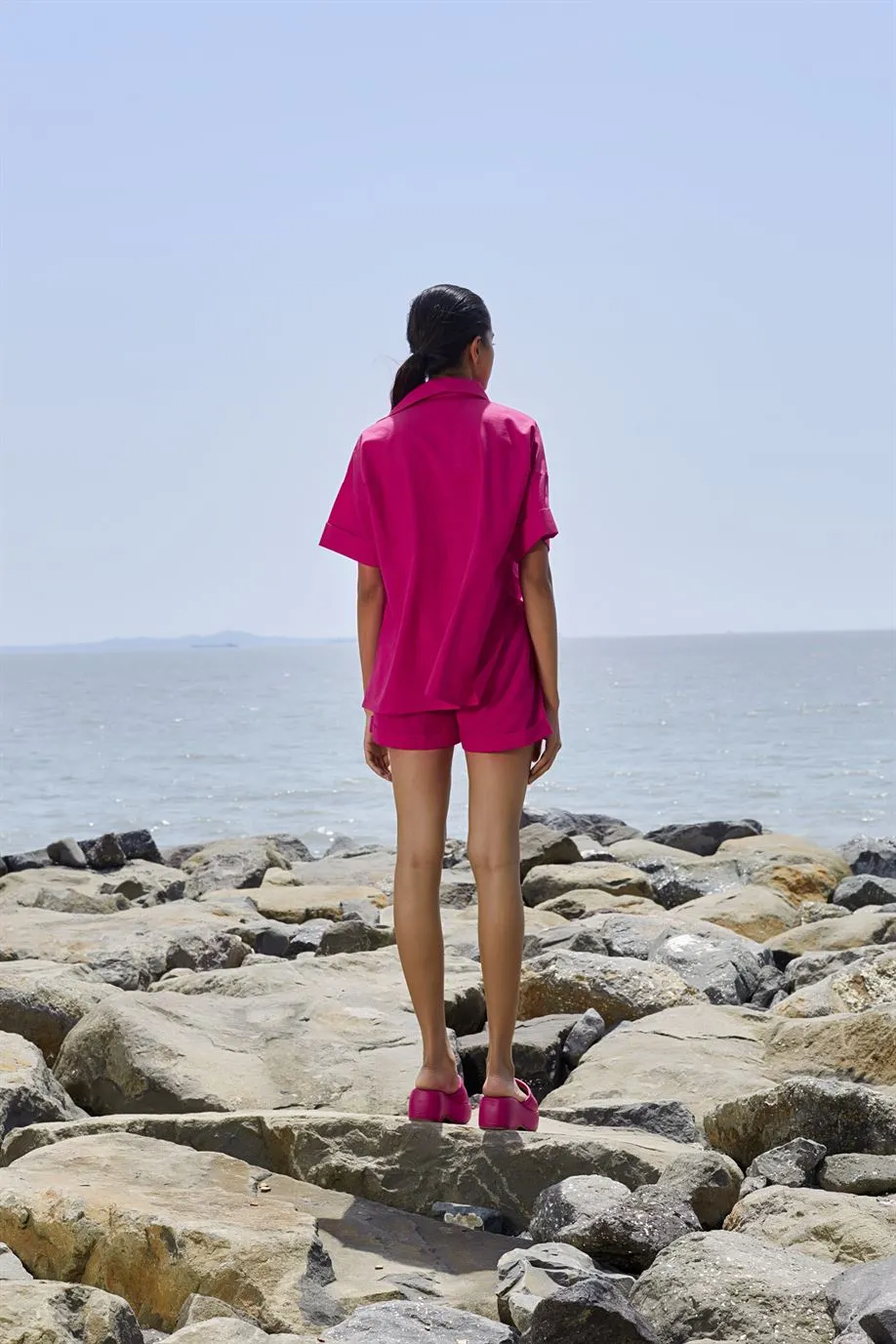 New Season Summer/Fall 24-Top Ekin Cotton Pink-MT Ekin Shirt-KA Pink-Fashion Edit Mati