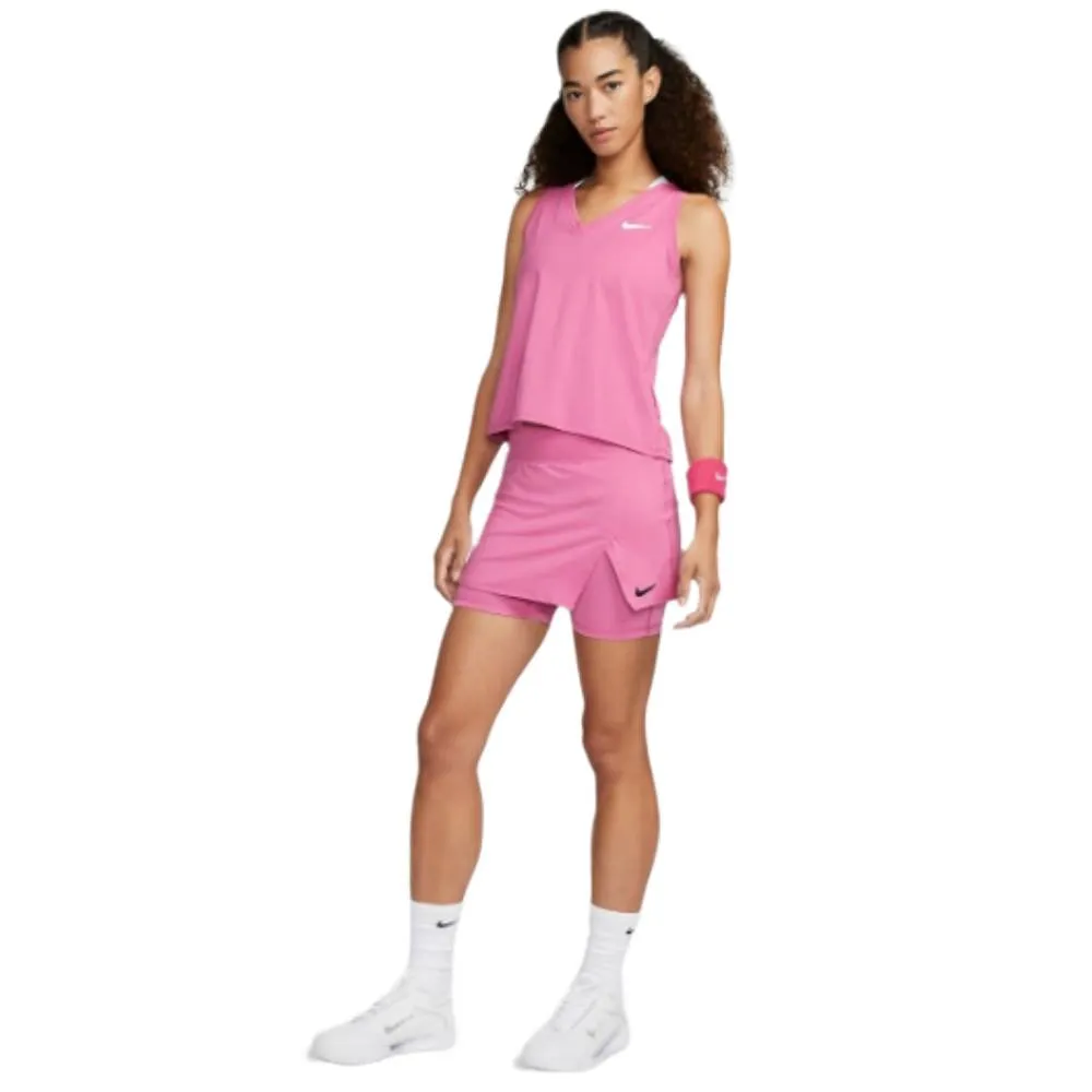 Nike Women's Court Dri-FIT Victory Skirt (Pink/Black)