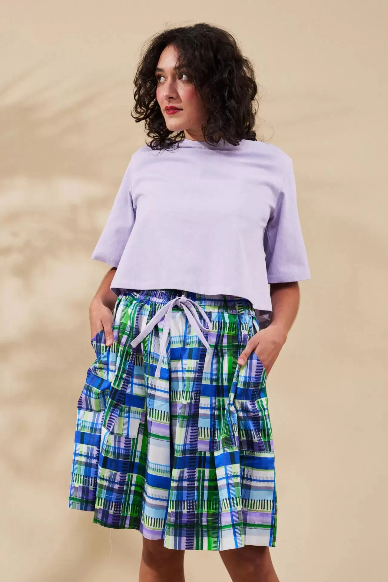 Nina Culotte - Holiday Check | Wolf & Mishka | FINAL SALE