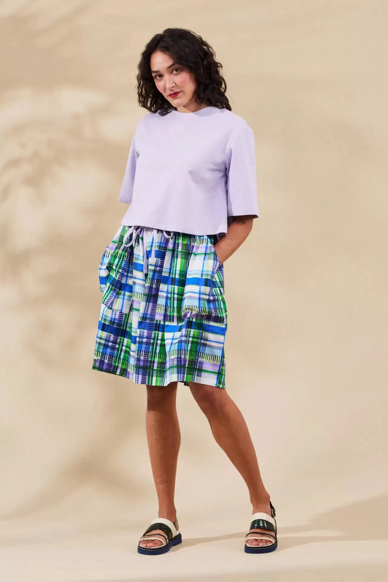 Nina Culotte - Holiday Check | Wolf & Mishka | FINAL SALE