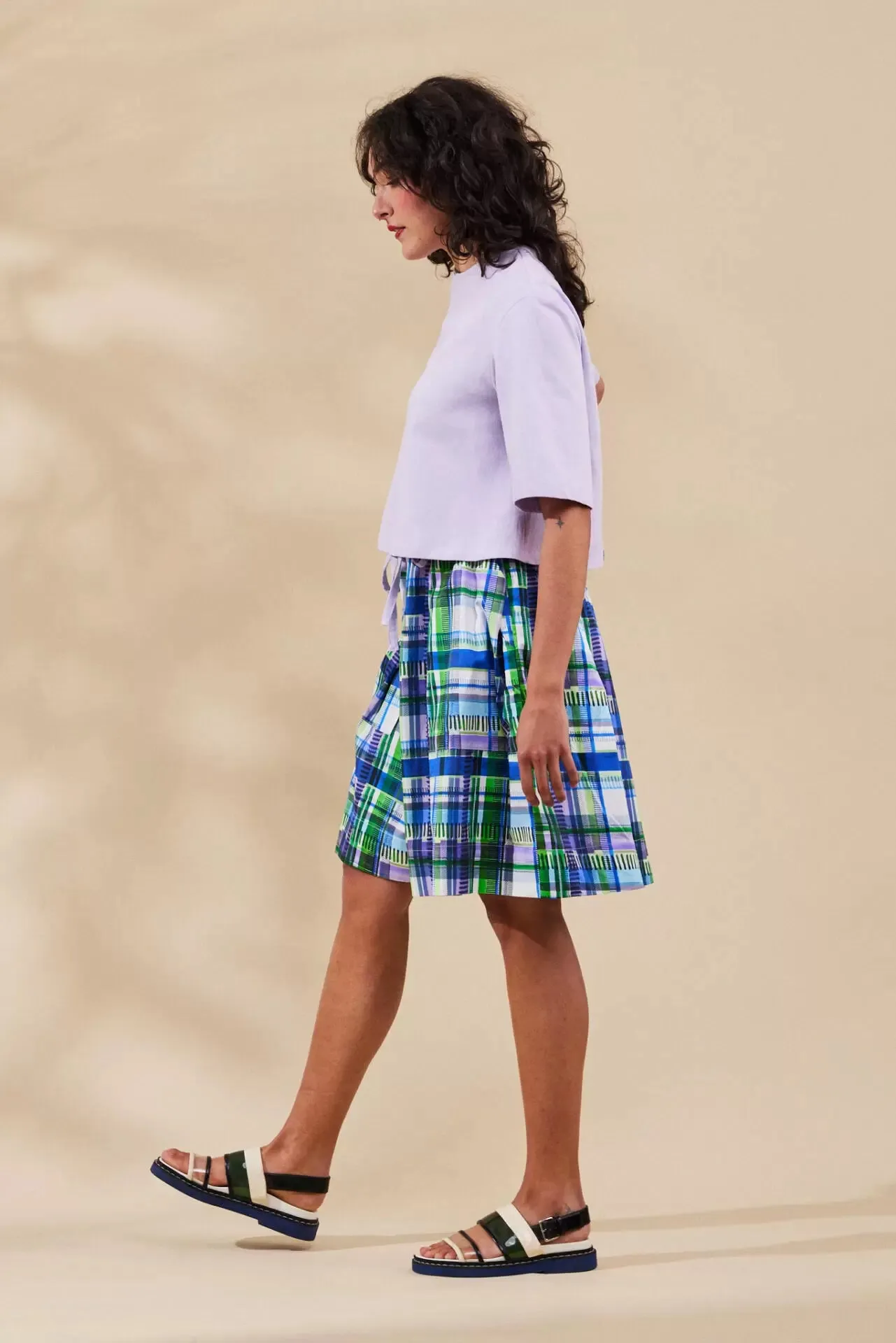 Nina Culotte - Holiday Check | Wolf & Mishka | FINAL SALE