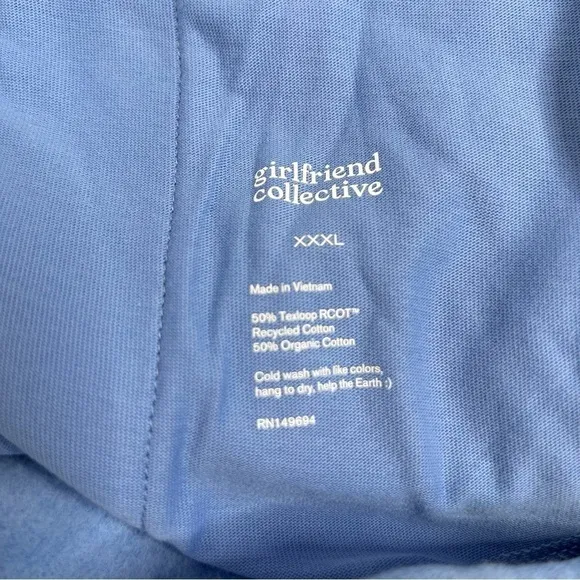 NWOT Girlfriend Collective Bluejay 50/50 Sweat Short