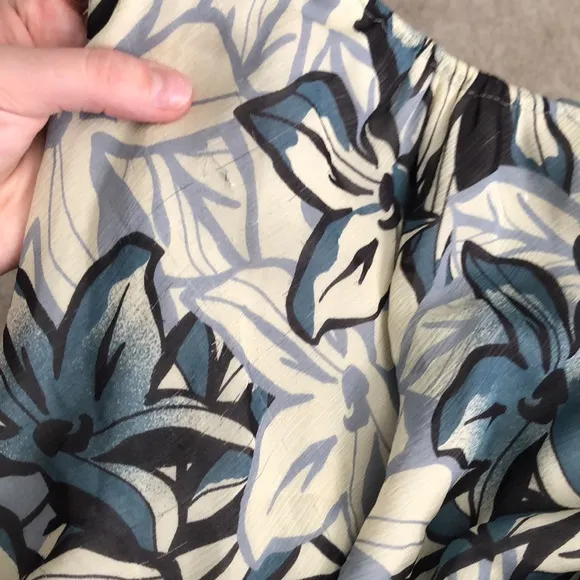 NWT Vince Silk Hawaiian Floral Maxi Dress Tank Keyhole 6 Coachella Boho