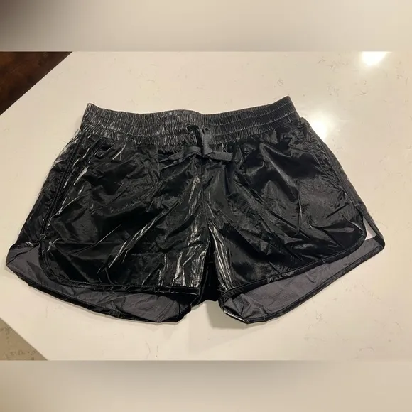 NWT ZYIA Midnight Gloss Bomber Shorts size M