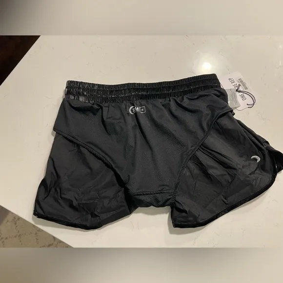 NWT ZYIA Midnight Gloss Bomber Shorts size M