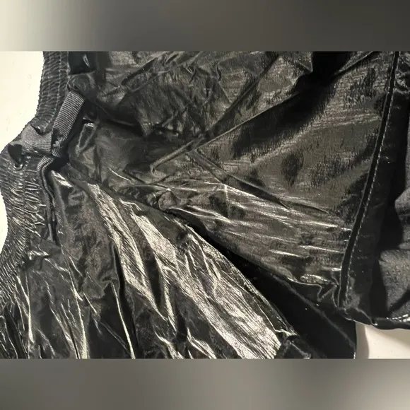 NWT ZYIA Midnight Gloss Bomber Shorts size M