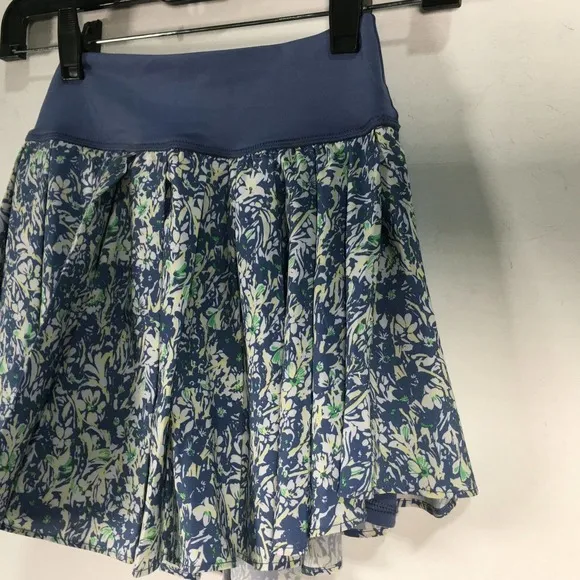 Offline Floral Better Luck Next Time Skort, Women's Size XS - Blue/Multi