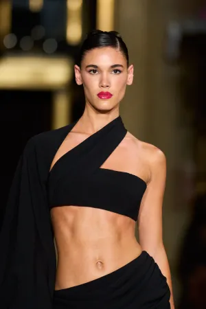 One Sleeve Asymmetric Crop Top