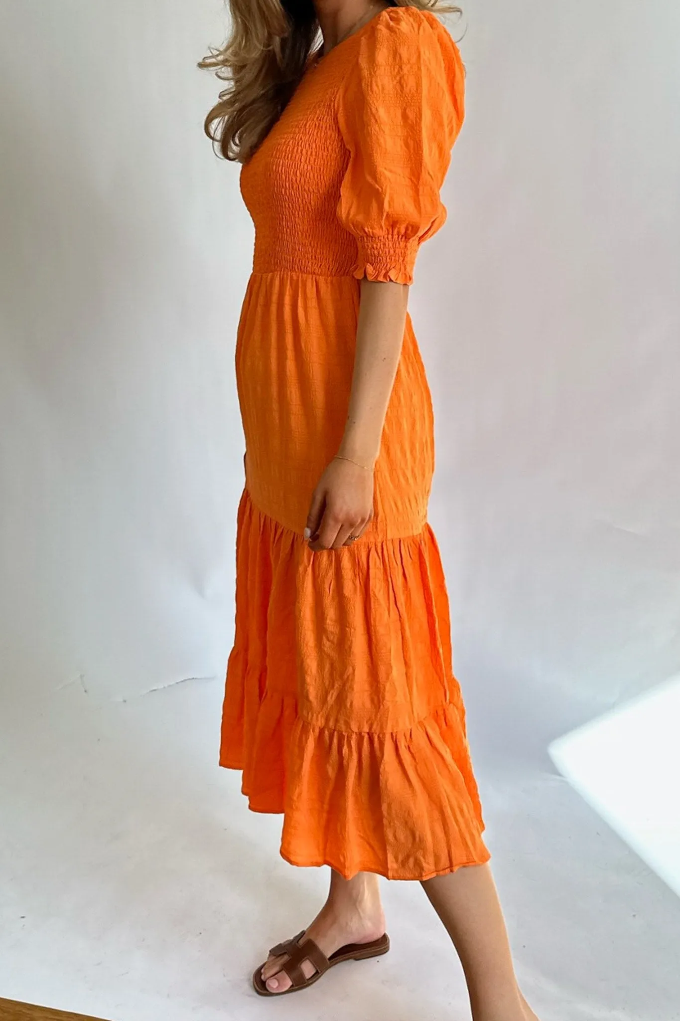 ONLThalia Smock Kjole - Orange